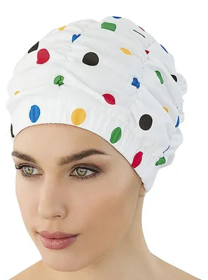 Produktbild von Fashy  Duschhaube, Bianco (Weiß mit bunten Punkten),  3631 01