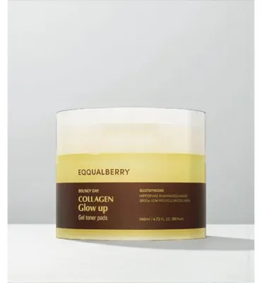 Produktbild von Equalberry Collagen Glow Up Gel-Tonerpads, 140 ml, 60 Stück