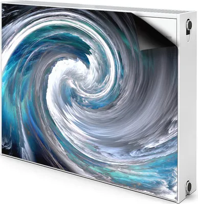 Produktbild von Magnet Heizkörperverkleidung Heizkörper-Abdeckung Heizung Heizkörper 100x60 cm - Wirbel