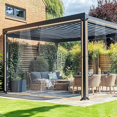 Produktbild von Wasserdichtes PVC-Dachzeil 2x3m transparent schwer belastbar