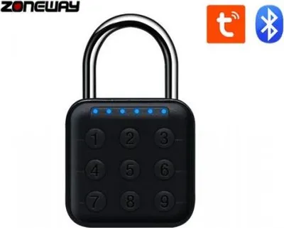 Obrázek produktu pro Chytrý visací zámek na kód s Bluetooth | Zoneway D10-BT