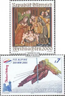 Produktbild von Briefmarken Österreich 2000 Mi 2334,2335 (kompl.Ausg.) gestempelt Weihnachten