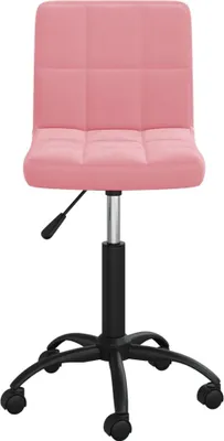 Obrázok produktu pre vidaXL Jedálenská stolička Swivel Pink Velvet