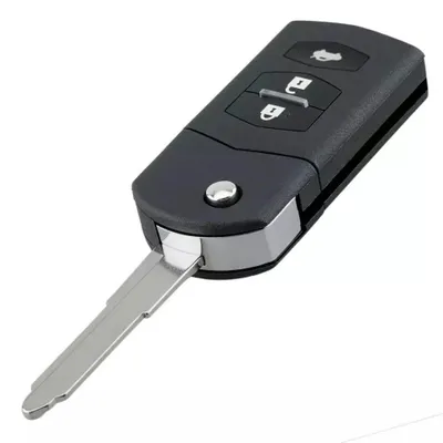 Immagine prodotto di Guscio completo per chiave auto tipo coltellino Techstar, con 3 pulsanti, 433MHz, SKE126-01, chip ID63 80bit – Compatibile con Mazda 2, 3, 5, 6, 8, batteria inclusa