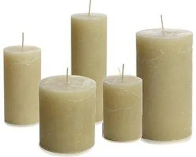 Cactula Stumpenkerzen-Set – Pistache – 5 Stück