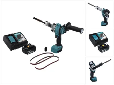 Image de Makita DBS 180 RF1 Lime à bande sans fil 18 V 9 x 533 mm Brushless + 1x batterie 3,0 Ah + chargeur