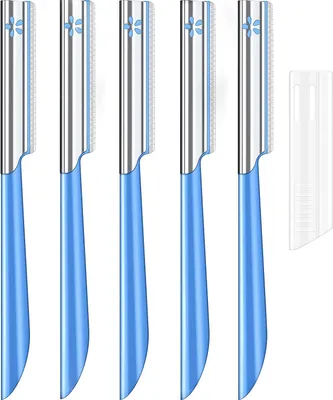 Produktbild von Gesichtsrasierer für Damen zur Haarentfernung – Damen-Rasierer zur Entfernung feiner Haare, Augenbrauenrasierer und Gesichtsrasierer, Peeling für Damen für empfindliche Haut, unverzichtbar für unterwegs