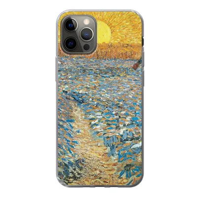Produktbild von MuchoWow® Handyhülle Schutzhülle Hülle für iPhone 12 Pro Der Sämann - Vincent van Gogh Silikon Softcase Handy Hülle - Abdeckung