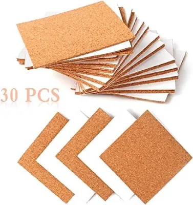 Produktbild von Reparaturset aus_selfklebenden Holzteilen - Wiederverwendbare Holzplatten aus 30 Stück - 10 x 10 cm Holzbauplatten.
