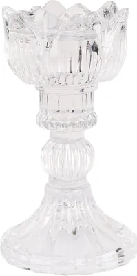 Immagine prodotto di Portacandele Clayre & Eef Ø 8x15 cm in vetro trasparente
