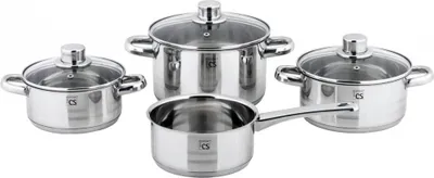 Produktbild von Carl Schmidt Sohn Belm Topfset, Edelstahl, Silber