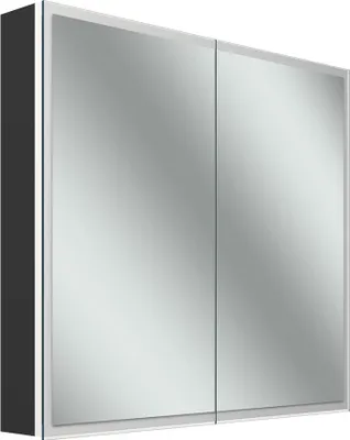Immagine prodotto di Schneider GLOW D2W armoire de toilette, 2 portes 40/40cm, 813x136x736mm, éclairage circulaire, Dim2Warm, 218.080.01.44, 218.080.01.44