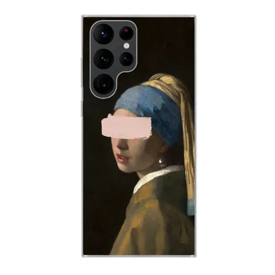 Produktbild von MuchoWow® Handyhülle Schutzhülle Hülle für Samsung Galaxy S22 Ultra Das Mädchen mit dem Perlenohrring - Vermeer - Gemälde Silikon Softcase Handy Hülle - Abbildung
