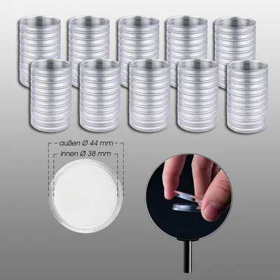 Produktbild von Prophila Collection 100 Münzkapseln Innendurchmesser 38 mm
