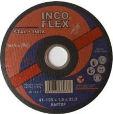 Immagine prodotto di Disco da taglio in acciaio Incoflex + acciaio inossidabile (inox) 125 x 1,0 x 22,2 mm