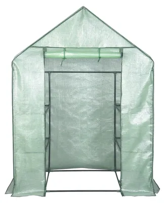 Produktbild von Gewächshaus - Folien-Anzuchttunnel - Wasserdicht - Mit Etagen - Für Tomaten, Blumen und Gemüse - Grün