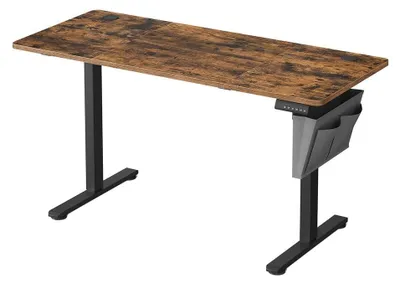 Obrázek produktu pro Elektrický výškově nastavitelný psací stůl, rozměry 60 x 140 x 72-120 cm, materiál: dřevotříska a ocel