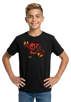 Produktbild von Spreadshirt Schleich Eldrador Lavaskorpion Teenager T-Shirt, 152/164 (12-14 Jahre), Schwarz