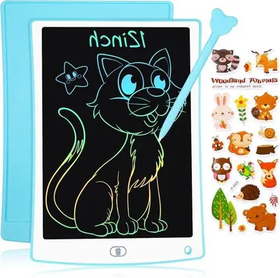 Produktbild von LCD-Tafel für Kinder 306 cm blauw - mit magischen Stiften - für Jungen und Mädchen