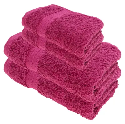 Produktbild von Julie Julsen BIO Duschtuch-Set 4 tlg. 2 Dusch- 2 Handtücher Fuchsia
