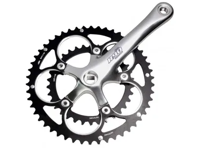 Produktbild von Sunrace Fcr9f Kurbelgarnitur Silber 170 mm / 50-34t Silber 170 mm