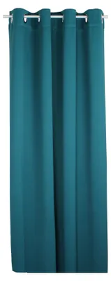 Produktbild von Verdunklungsvorhang petrol Blackout Ösen Vorhang blickdicht 135x245 cm Gardine