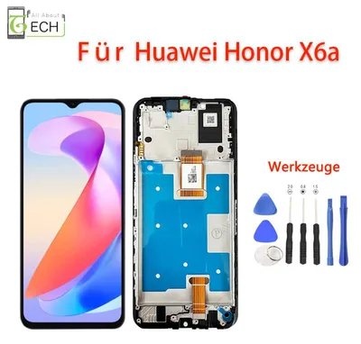 Produktbild von Für Huawei Honor X6A WDY-LX1 LCD Display mit Rahmen Touchscreen