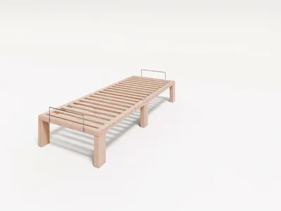 Produktbild von Gigapur G56 Kiefer Massivholzbett  Sondermaß 70x190 cm mit Lattenrost