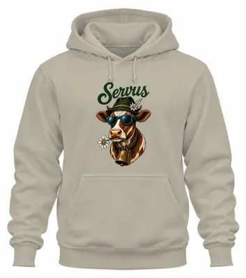 Immagine prodotto di Occhiali da sole "Edelweiss", camicia tradizionale, pantaloni in pelle, felpa con cappuccio, felpa con cappuccio, taglia M, stile "Natur"
