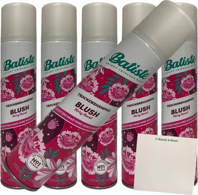 Produktbild von batiste Trockenshampoo Blush 6er Pack (6x200ml Dose) + usy Block