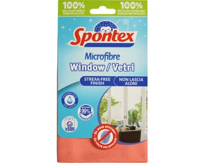 Obrázek produktu pro Utěrka z mikrovlákna na okna Spontex Window Microfibre