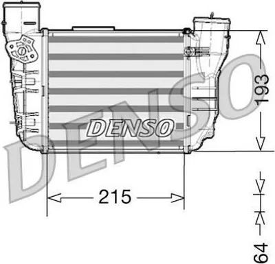 Produktbild von DENSO Ladeluftkühler links DIT02020