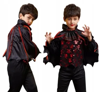 Produktbild von Hopki Vampir Drakula Kostüm für Kinder Halloween Karneval