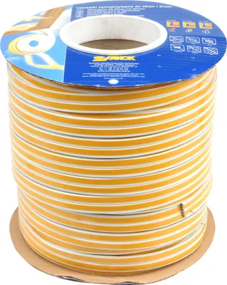 Obrázok produktu pre Samolepiace tesnenia okien a dverí 9x4mm TYP E biele 150M