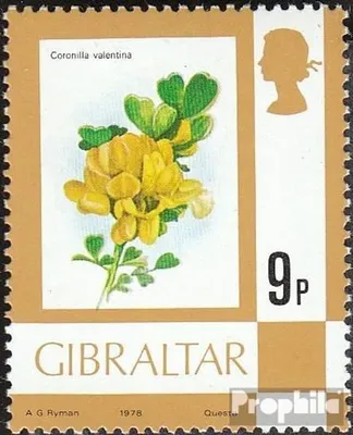 Produktbild von Briefmarken Gibraltar 1978 Mi 356II postfrisch Flora und Fauna