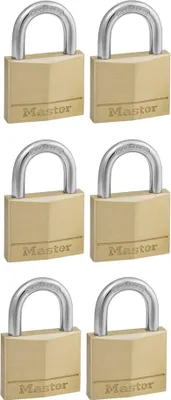 Image de 6x1 Cadenas Master Lock à fermeture identique 22mm 140EURSIX