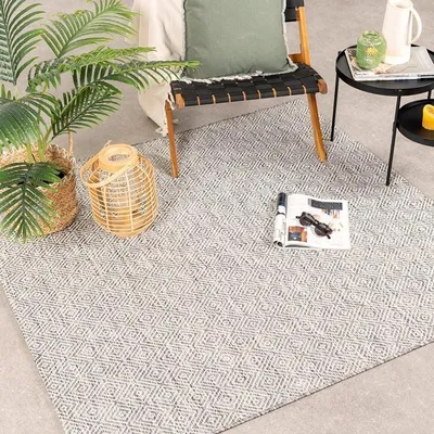 Zdjęcie produktu dla Volero - Dywan kwadratowy - Summer Tile Jasnoszary - 150x150 cm