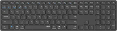 Produktbild von Rapoo Multi-Mode-Tastatur E9800M, kabellos, QWERTZ, Grau