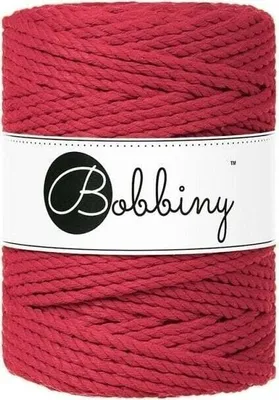 Produktbild von Bobbiny 3PLY Macramé Rope 5 mm 100 m Classic Red Schnur