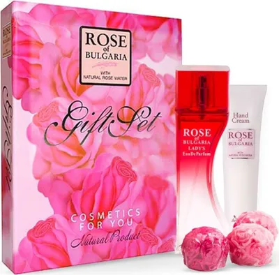 Produktbild von Geschenkset - Seife, Rosenparfm, Handcreme Rose of Bulgaria
