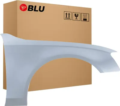 Zdjęcie produktu dla BLU Błotnik Premium pasujący do Audi A4 B8 S4 LX7W Prawy Srebrny EisSilber | 2007-2011 | Przedni Przód | Lakierowany | Gotowy do montażu | Ocynk