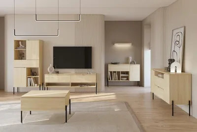 Productafbeelding van Woonkamer set DORE 1, Lindberg eikenhout