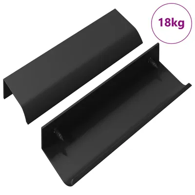 Zdjęcie produktu dla vidaXL Uchwyt 725 szt. czarny 120 x 39,6 x 17 mm aluminium