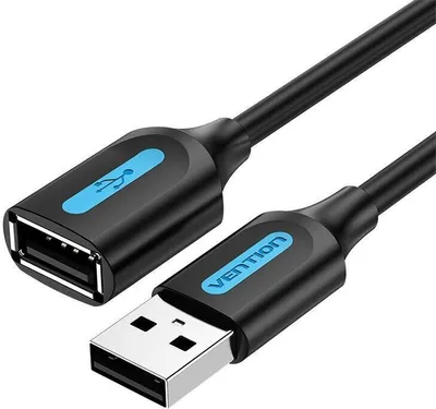Produktbild von Vention CBIBI Verlängerungskabel, USB 2.0, 3m, schwarz