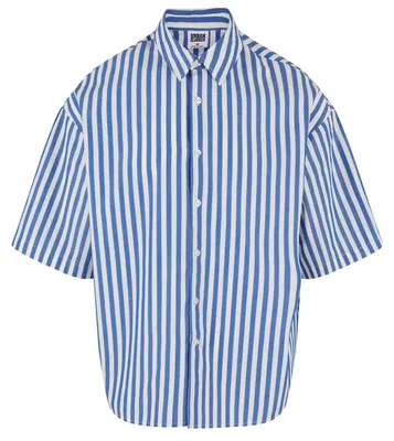 Produktbild von Urban Classics - Hemd für Herren - Sommer kurzärmlig TN1081 (XL) (Weiß/Blau)