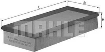Produktbild von Luftfilter MAHLE LX 492 Filtereinsatz