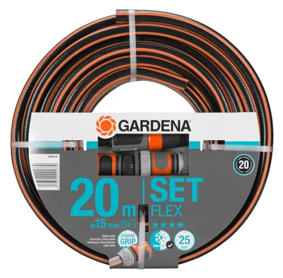 Obrázek produktu pro Set furtun/accesorii gradinarit, Gardena, 20 m, u/Portocaliu