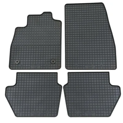 Produktbild von für Ford Fiesta ab 07/2017 Passform Fußmatten PETEX Gummimatten 4-teilig schwarz Allwettermatten Gummifußmatten