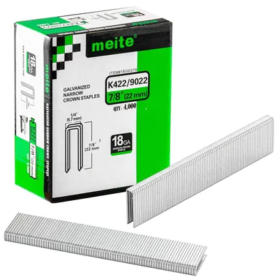 Produktbild von Tackerklammern verzinkt, 18GA, 0,5x22 mm, 4000 Stück, für Möbelbekleidung