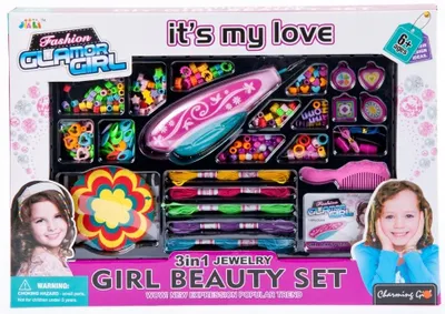 Produktbild von Mega Creative Haarschmuck Flechtset mit Perlen für Mädchen